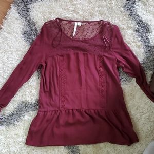 Maroon blouse